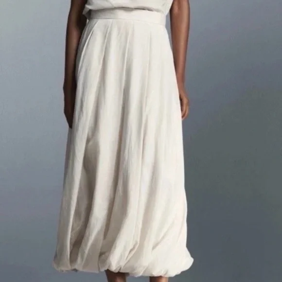Zara Cream Bubble / Balloon Women's Skirt - Picture 2 of 6